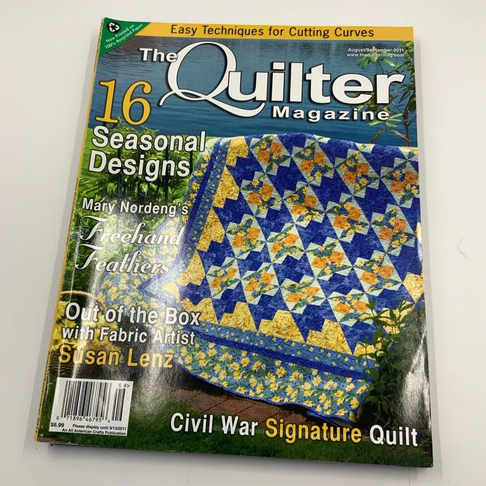 The Quilter‎ Magazine Lot of 9 Issues 2010-2011 Patterns Holiday Seasonal Sewing